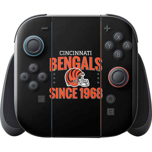 NFL Cincinnati Bengals Helmet Nintendo Switch 2 (2025) with Joy-Con Skin