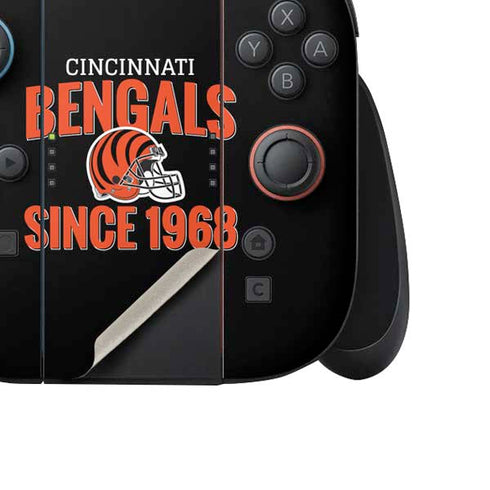 NFL Cincinnati Bengals Helmet Nintendo Switch 2 (2025) Joy-Con Controller Skin