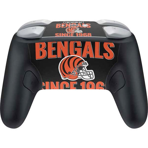 NFL Cincinnati Bengals Helmet Nintendo Switch 2 (2025) Pro Controller Skin