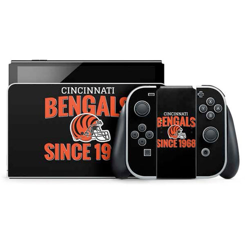 NFL Cincinnati Bengals Helmet Nintendo Skins