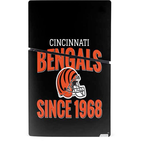 NFL Cincinnati Bengals Helmet PS5 Slim Digital Edition Console Skin