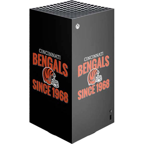 NFL Cincinnati Bengals Helmet XBox Series X Digital Edition Console Skin