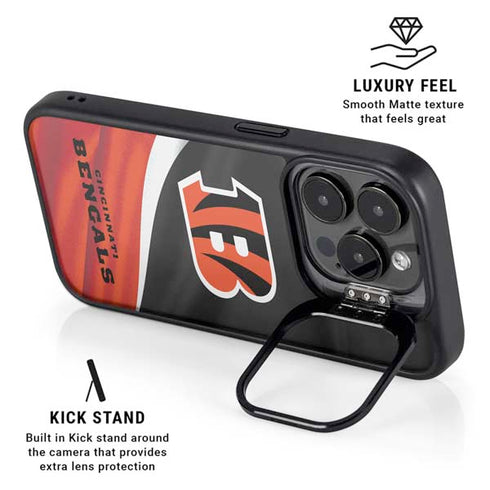 NFL Cincinnati Bengals iPhone 16 Pro Max Kickstand Case
