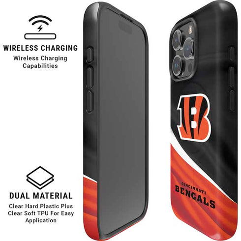 NFL Cincinnati Bengals iPhone 16 Pro Max Magsafe Impact Case