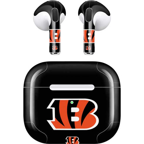 NFL Cincinnati Bengals Large Logo Apple AirPods (3rd Gen 2021) Skin
