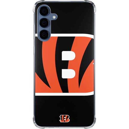 NFL Cincinnati Bengals Large Logo Galaxy A35 5G Clear Case