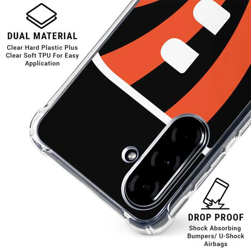 NFL Cincinnati Bengals Large Logo Galaxy A36 5G Clear Case