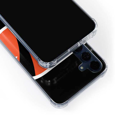 NFL Cincinnati Bengals Large Logo Galaxy A55 5G Clear Case