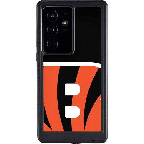 NFL Cincinnati Bengals Large Logo Galaxy S24 Ultra Waterproof Case