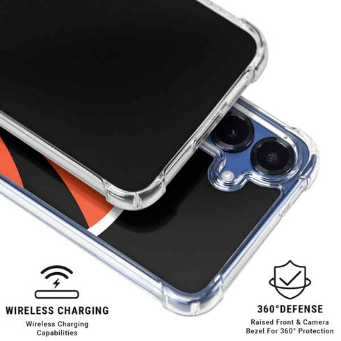 NFL Cincinnati Bengals Large Logo Galaxy S25 Plus Clear Case
