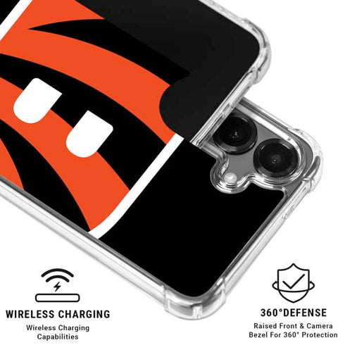 NFL Cincinnati Bengals Large Logo Galaxy S26 Clear Case