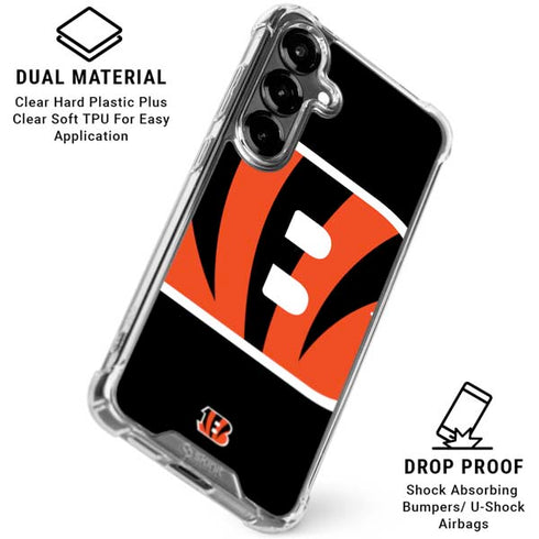 NFL Cincinnati Bengals Large Logo Galaxy S26 Plus Clear Case