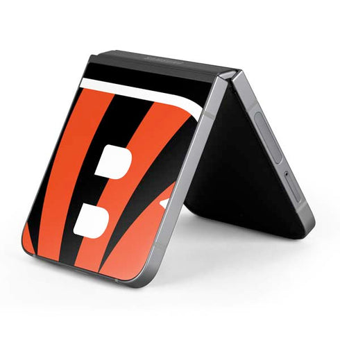 NFL Cincinnati Bengals Large Logo Galaxy Z Flip6 Skin