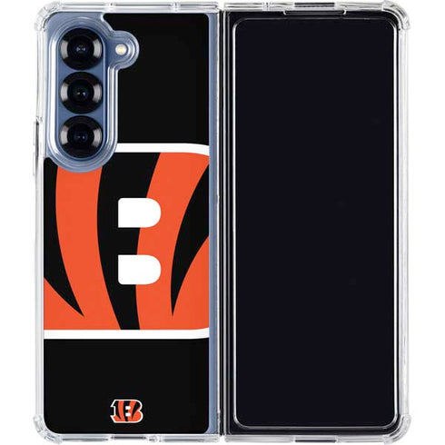 NFL Cincinnati Bengals Large Logo Galaxy Z Fold6 Clear Case