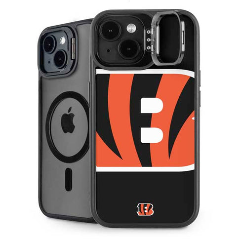 NFL Cincinnati Bengals Large Logo iPhone 14 Kickstand Case