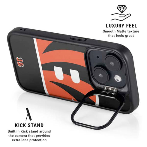 NFL Cincinnati Bengals Large Logo iPhone 14 Plus Kickstand Case