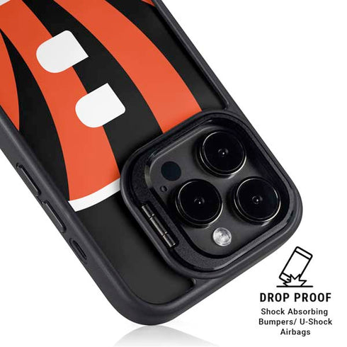 NFL Cincinnati Bengals Large Logo iPhone 15 Pro Kickstand Case