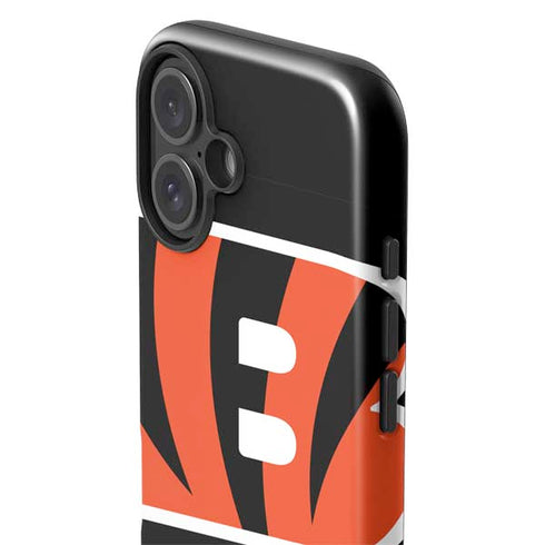 NFL Cincinnati Bengals Large Logo iPhone 16 Plus Impact Case