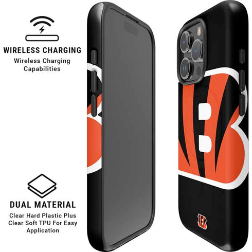 NFL Cincinnati Bengals Large Logo iPhone 16 Pro Magsafe Impact Case