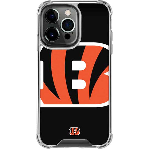 NFL Cincinnati Bengals Large Logo iPhone 16 Pro Max Clear Case