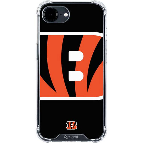 NFL Cincinnati Bengals Large Logo iPhone 16e Clear Case