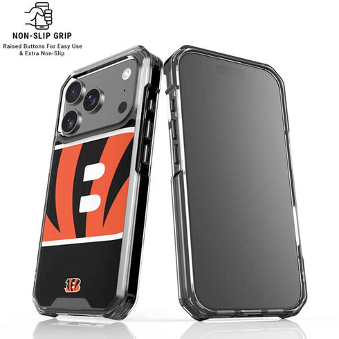 NFL Cincinnati Bengals Large Logo iPhone 18 Pro Clear Case