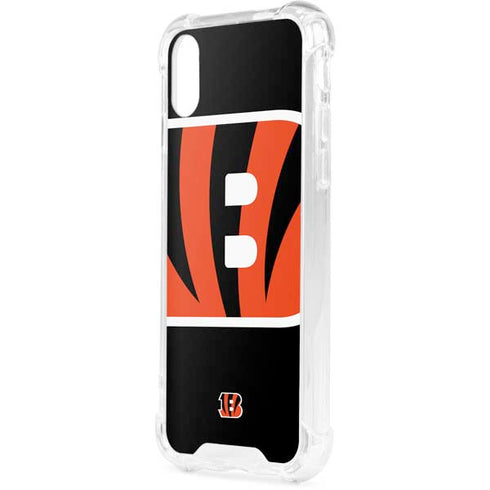 NFL Cincinnati Bengals Large Logo iPhone XS Clear Case