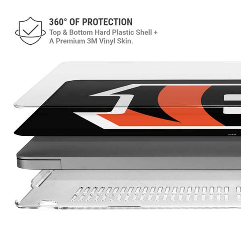 NFL Cincinnati Bengals Large Logo MacBook Pro 14in (2021-24) Case plus Skin
