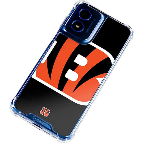 NFL Cincinnati Bengals Large Logo Moto G 5G (2024) Clear Case