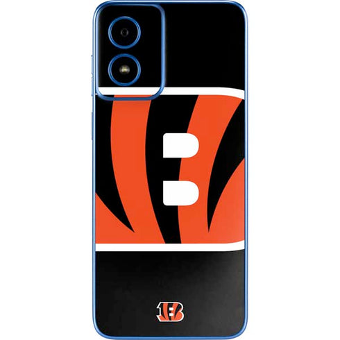 NFL Cincinnati Bengals Large Logo Moto G Play 4G (2024) Skin
