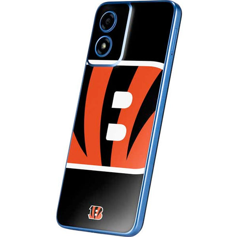 NFL Cincinnati Bengals Large Logo Moto G Play 4G (2024) Skin