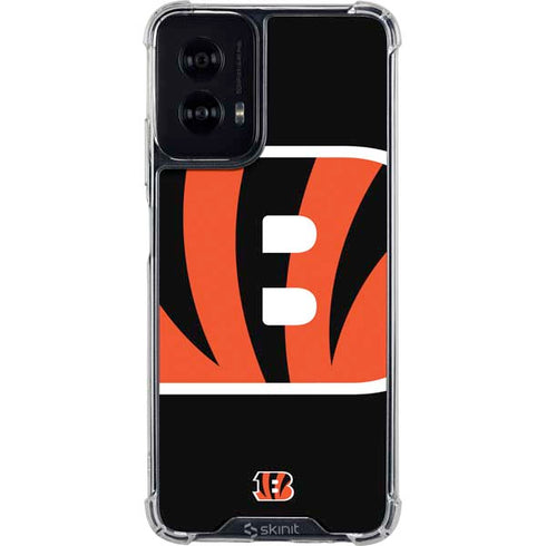 NFL Cincinnati Bengals Large Logo Moto G Power 5G (2024) Clear Case