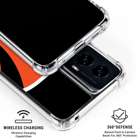 NFL Cincinnati Bengals Large Logo Moto G Power 5G (2024) Clear Case