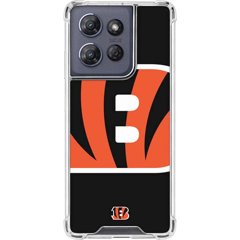 NFL Cincinnati Bengals Large Logo Moto G Stylus 5G (2025) Clear Case