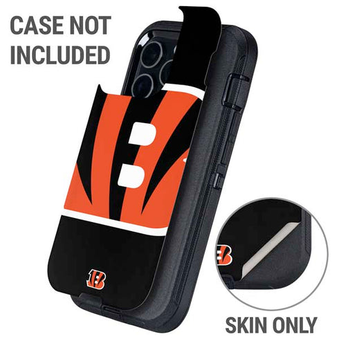 NFL Cincinnati Bengals Large Logo Otterbox Defender iPhone Skin