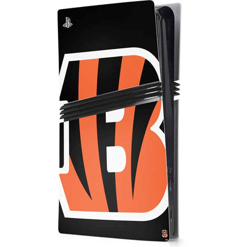 NFL Cincinnati Bengals Large Logo PS5 Pro Console Skin