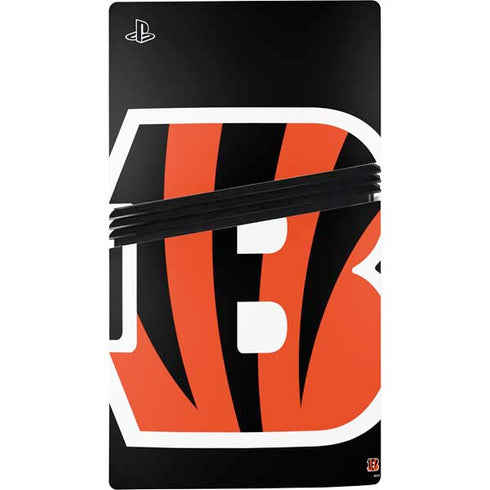 NFL Cincinnati Bengals Large Logo PS5 Pro Disk Bundle Skin