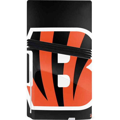 NFL Cincinnati Bengals Large Logo PS5 Pro Disk Bundle Skin