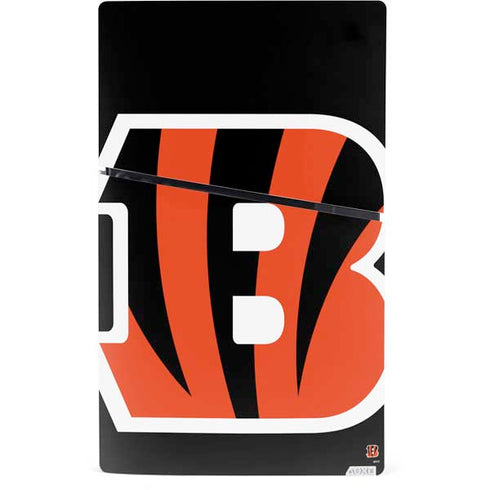 NFL Cincinnati Bengals Large Logo PS5 Slim Digital Edition Console Skin