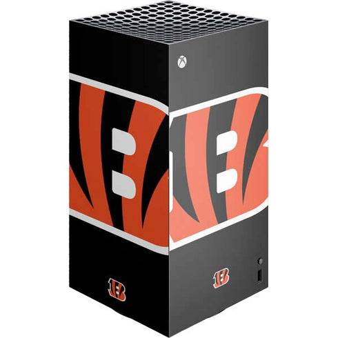 NFL Cincinnati Bengals Large Logo XBox Series X Digital Edition Console Skin