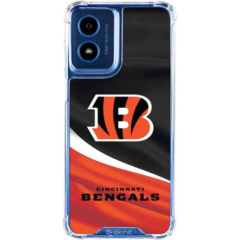 NFL Cincinnati Bengals Moto G 5G (2024) Clear Case