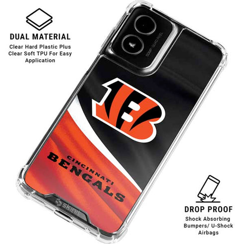 NFL Cincinnati Bengals Moto G Power 5G (2024) Clear Case