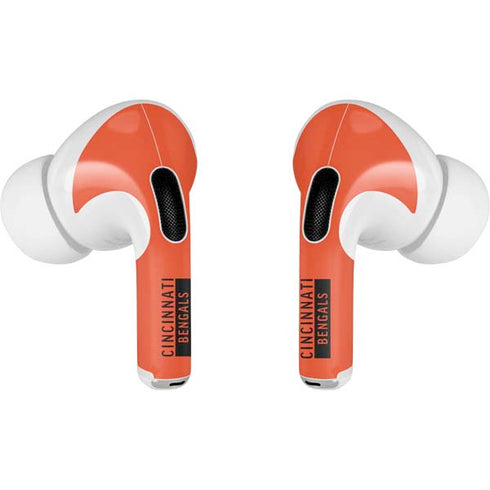 NFL Cincinnati Bengals Orange Performance Series AirPods Skins