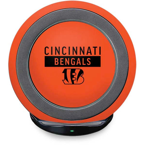 NFL Cincinnati Bengals Orange Performance Series Fast Charge Wireless Charging Stand Skin