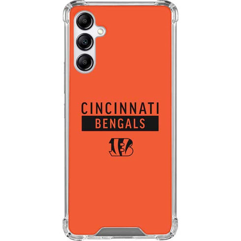 NFL Cincinnati Bengals Orange Performance Series Gabb Phone 4 Clear Case