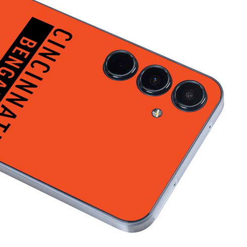 NFL Cincinnati Bengals Orange Performance Series Galaxy A35 5G Skin