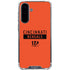 NFL Cincinnati Bengals Orange Performance Series Galaxy A36 5G Clear Case