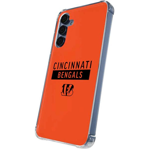 NFL Cincinnati Bengals Orange Performance Series Galaxy A55 5G Clear Case