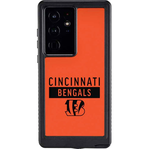 NFL Cincinnati Bengals Orange Performance Series Galaxy S24 Ultra Waterproof Case