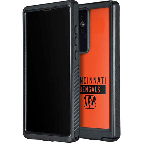 NFL Cincinnati Bengals Orange Performance Series Galaxy S24 Ultra Waterproof Case